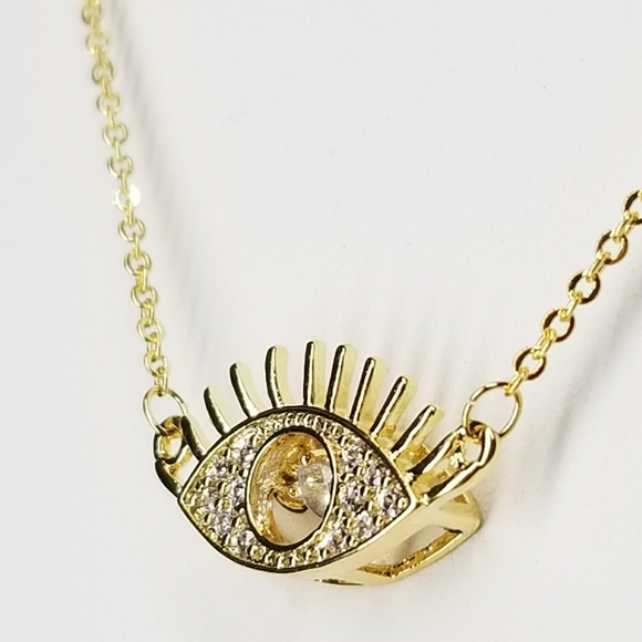 💖 New in Gift Box 🎁 Pave Evil Eye Necklace - Picture 11 of 12